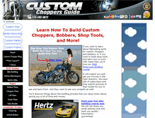 Tablet Screenshot of custom-choppers-guide.com